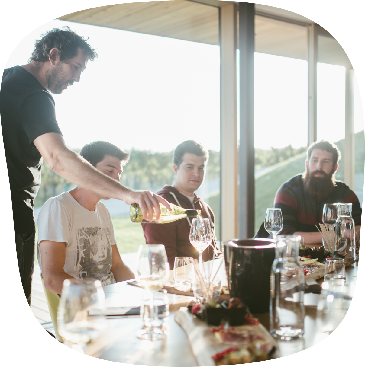 Escape to a place of great wines and delicious homemade bites.