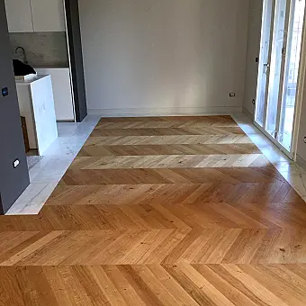 Città della Pieve chevron — Listone Giordano parket